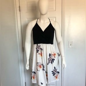 Laishen V Neck Floral Spaghetti Strap Sundress With Pockets